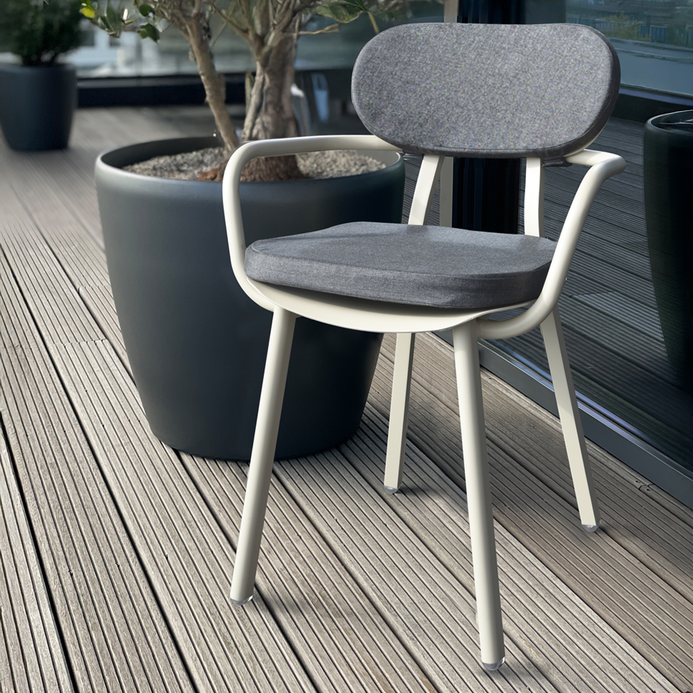 DAMONTI Sitz- & Rückenkissen Ash