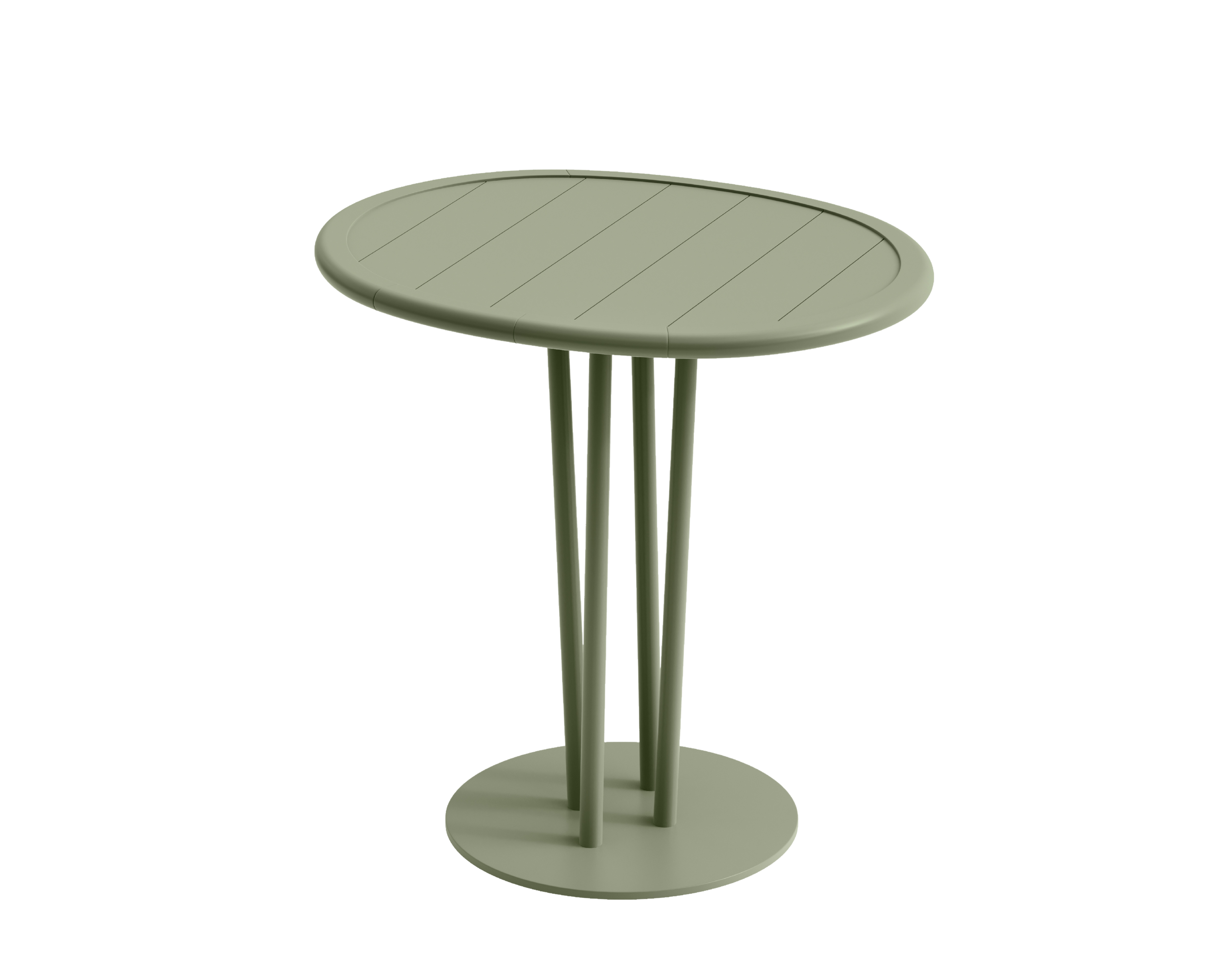 VANZEELAND kleiner Gartentisch Oval 60x80cm
