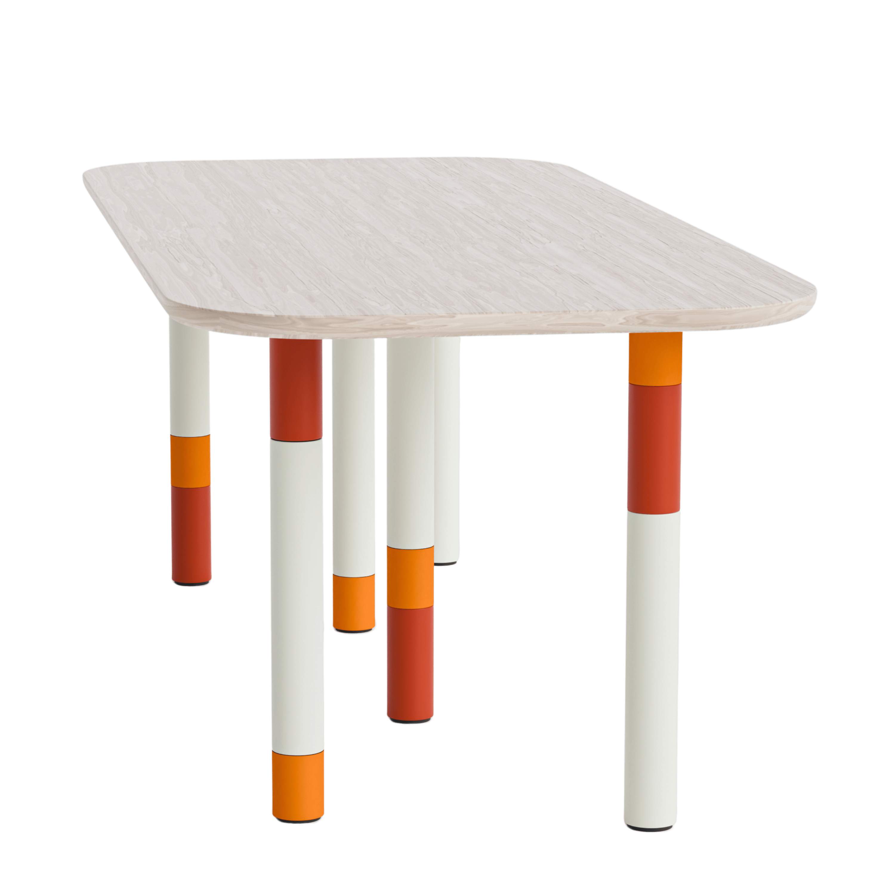 Holztisch NOSEDA 220 cm Color - 6 Beine 